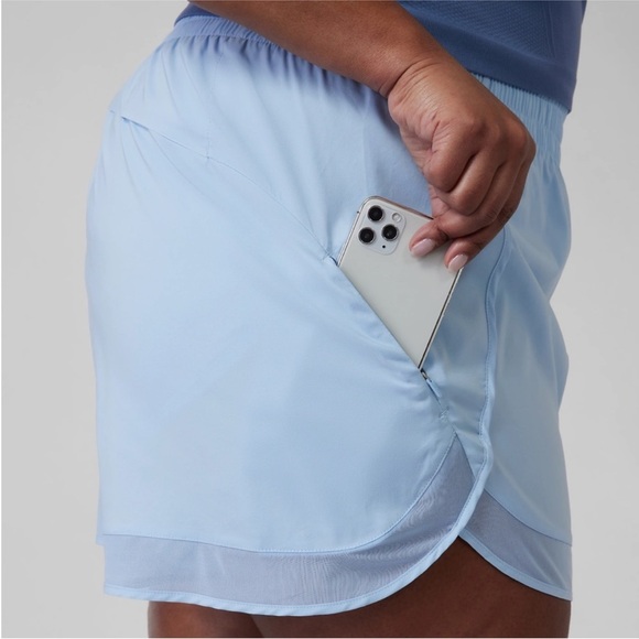 Athleta MESH RACER RUN MID RISE 4 SHORT - Picture 2 of 9